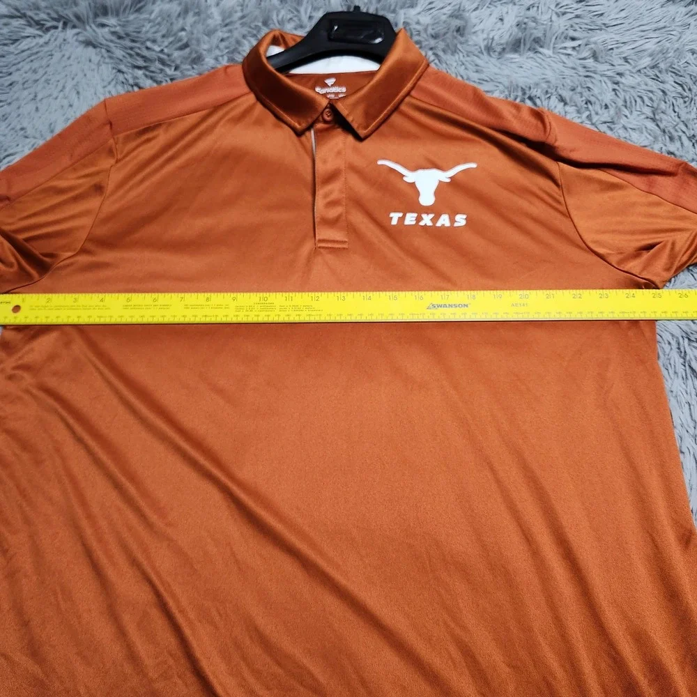 Fanatics Texas Longhorns Polo Mens 2XL XXL Orange Performance NCAA‎ Football
